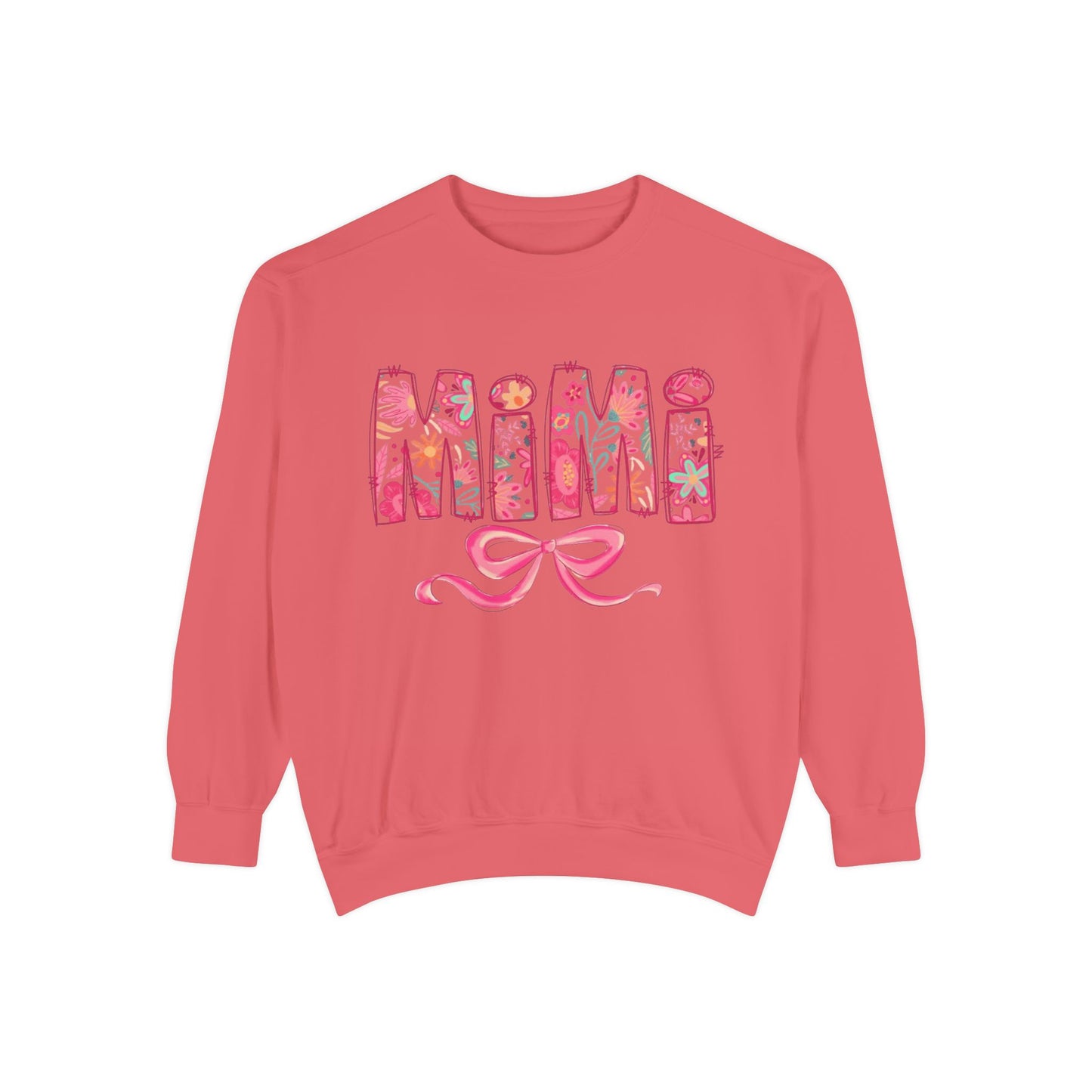 Mama Floral Sweatshirt  Pink Floral 'MAMA' Design with Bow