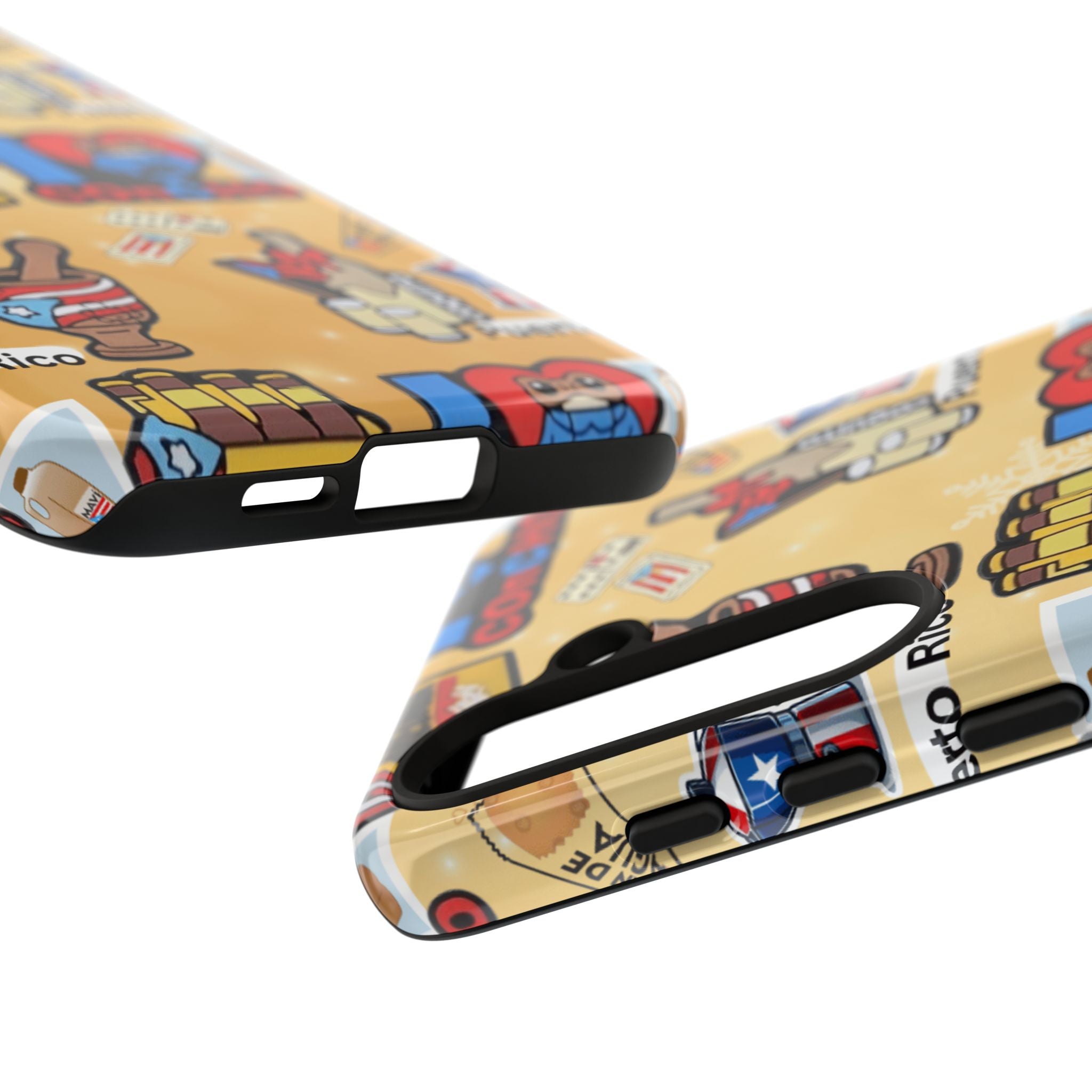 Puerto Rico Sticker Collage Tough Case  ‘I  Concho’ Pattern Phone Case