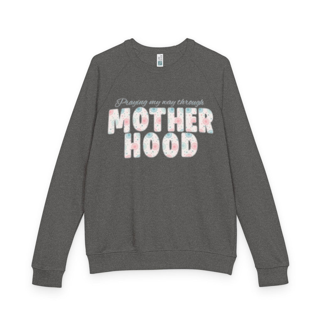 Motherhood Crewneck Sweatshirt  'Blessed with the Chaos' Raglan Pullover for Moms