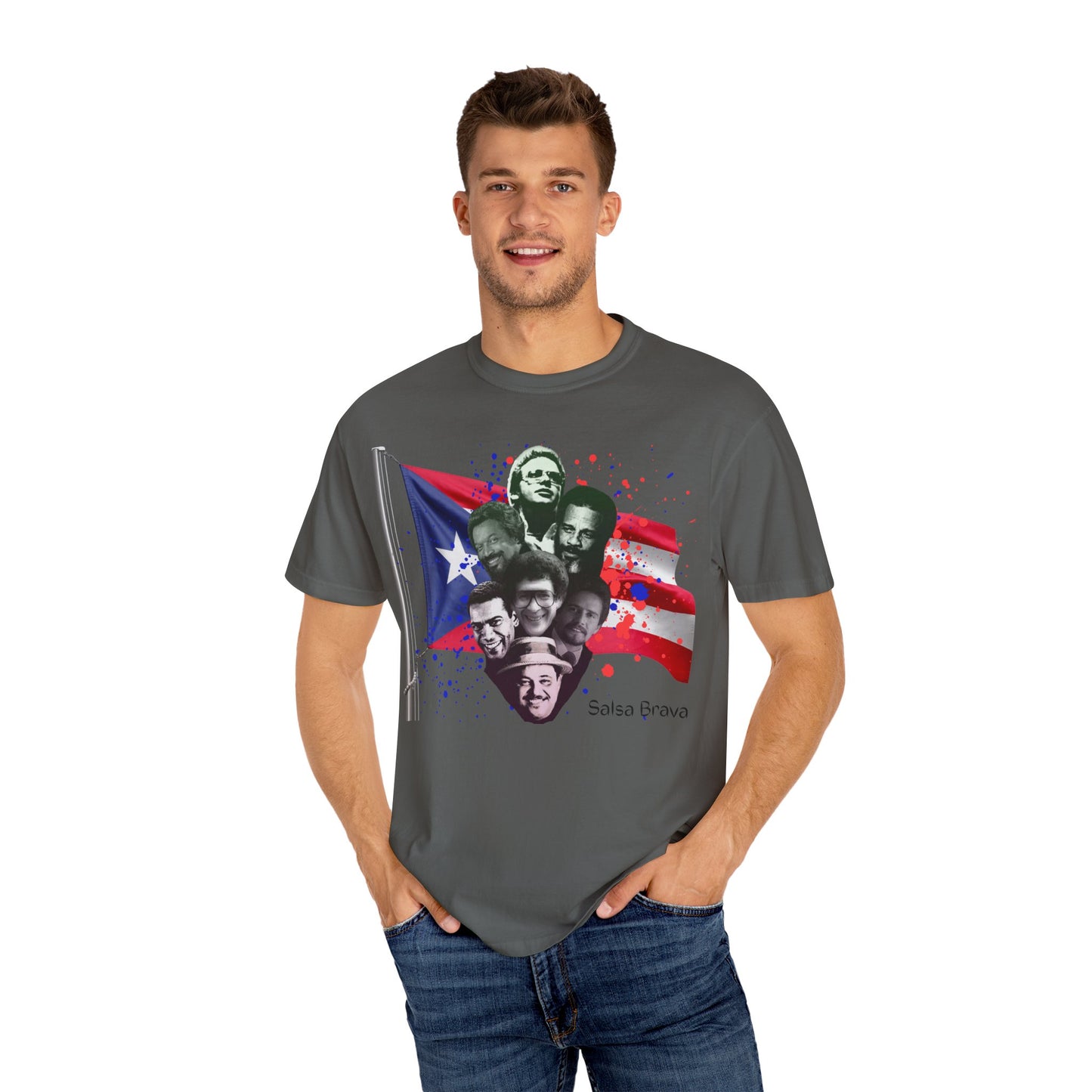 Salsa Brava T-Shirt, Vibrant Puerto Rican Pride Shirt, Gift for Salsa Lovers, Unisex Festival Tee, Caribbean Culture Apparel