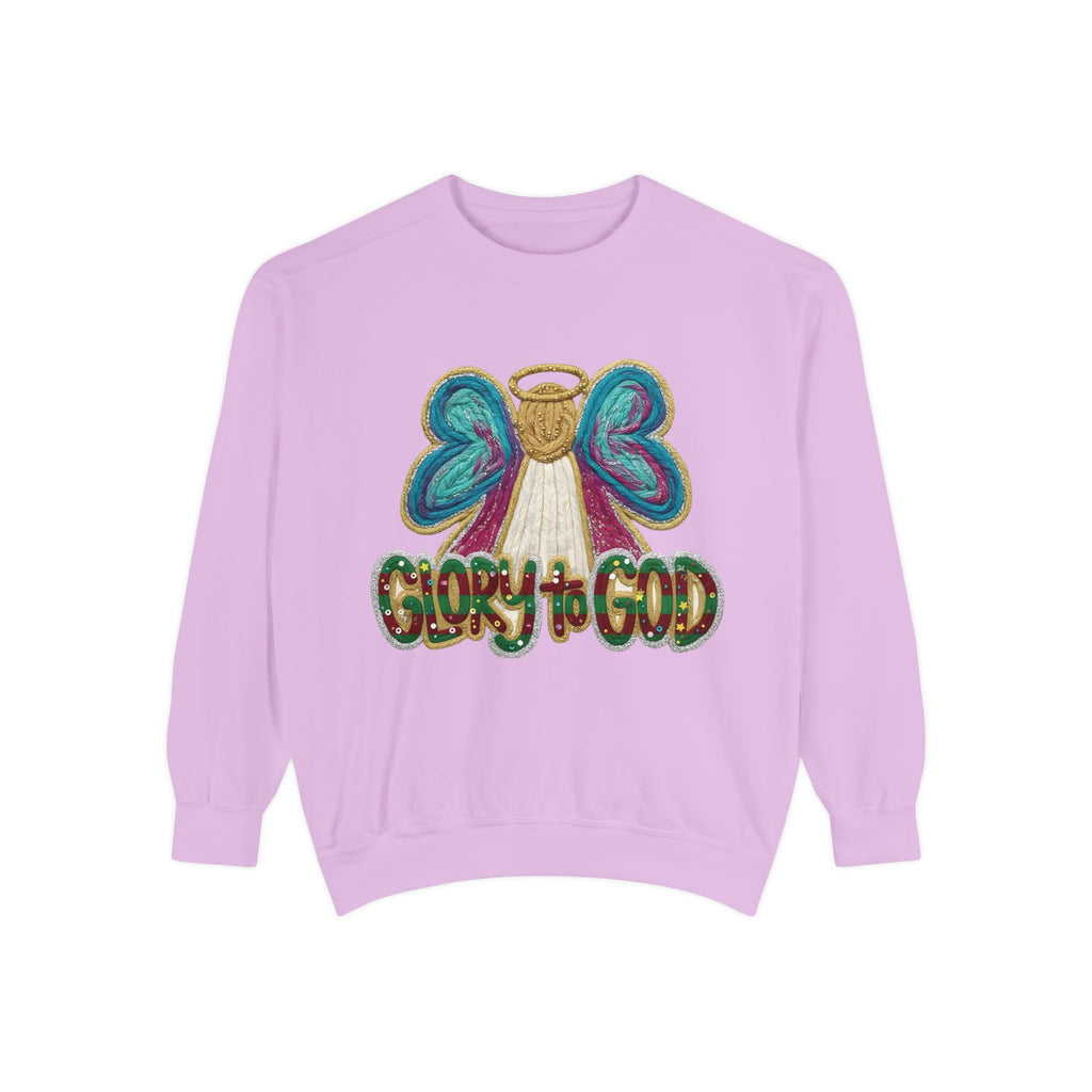 Glory to God Angel Sweatshirt Christmas Holiday Collection  Festive T-Shirt & Sweater