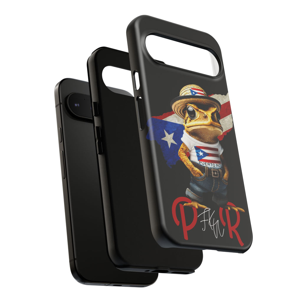 Puerto Rican Frog Tough Phone Case  Puerto Rico Flag Patriotic Protective Case