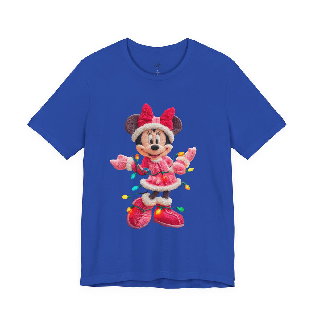 Minnie Mouse Holiday Lights T-Shirt Festive Holiday Designs