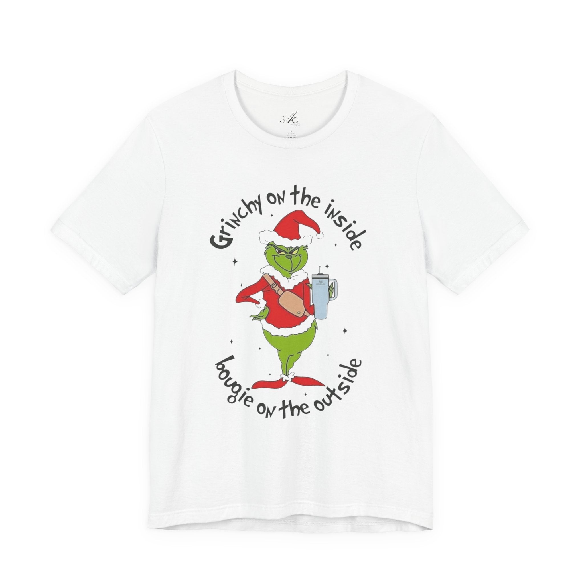 Grinch-Inspired Holiday Tee: 'Grinchy on the Inside, Boogie on the Outside'