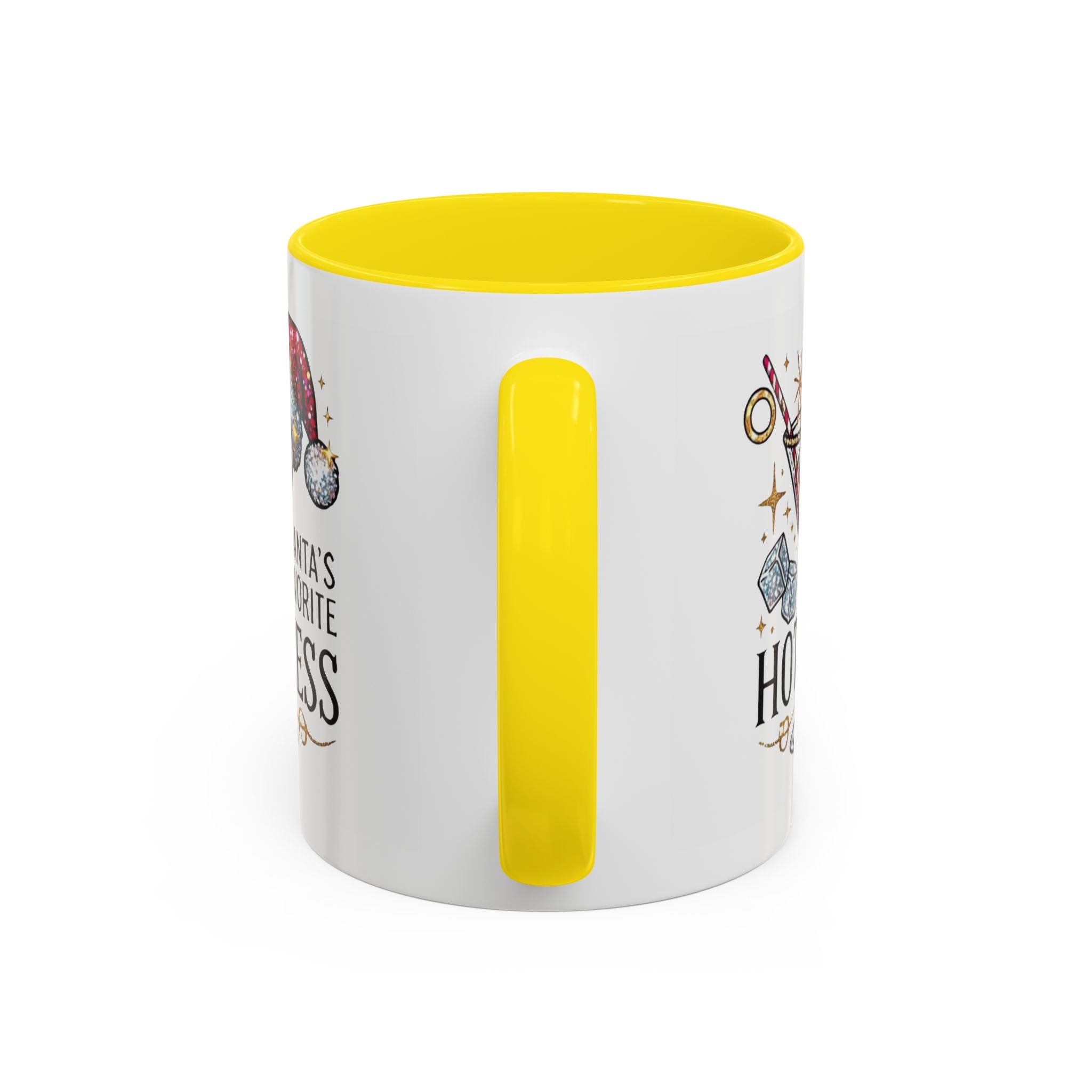 Accent Coffee Mug - "Santa's Favorite Hot Mess" Holiday Cocktail Mug (11/15 oz)