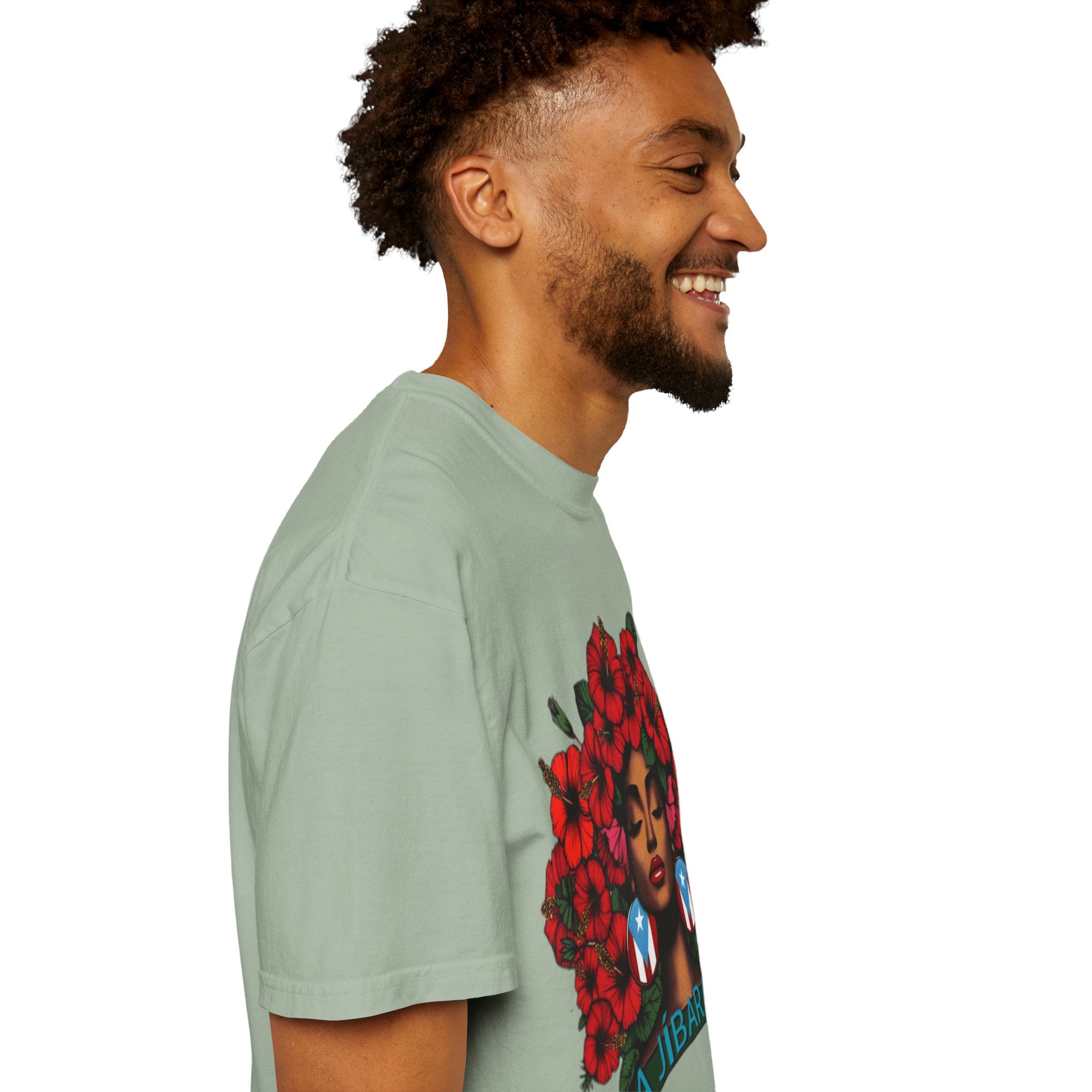 Puerto Rico Navidades T-Shirt — "La Jíbaraza" Floral Puerto Rican Pride Tee