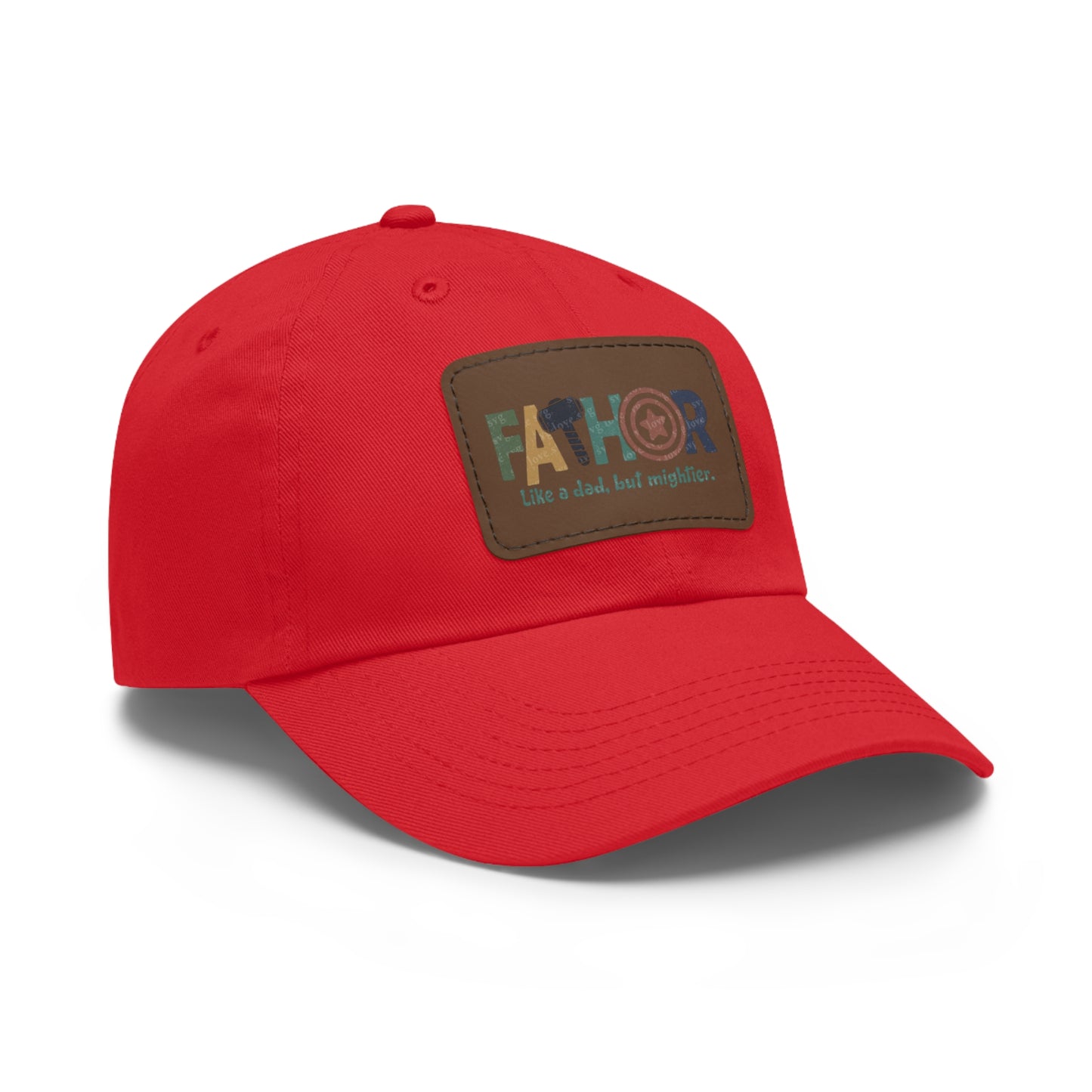 Stylish Dad Hat with Leather Patch - Perfect Gift for Fathers, Dads, Father's Day, Casual Wear, Outdoor Activities