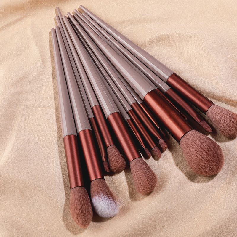 13 PCS Cosmetic Brushes Set Eye Shadow Foundation BB Cream Concealer Women Cosmetic Brush Eyeshadow Blush Powder Blending Beauty Soft Comprehensive Make Up Tools