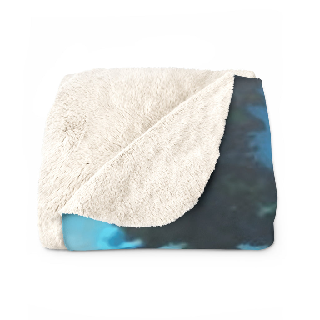 Puerto Rican Flag Sherpa Blanket  Boricua Culture Fleece Throw Cozy Fleece Throw