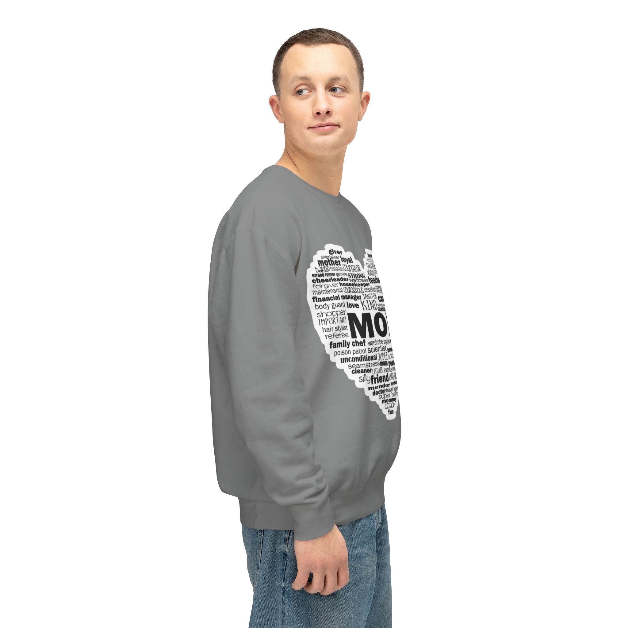 Mom Word-Cloud Heart Sweatshirt  Mother's Day Gift