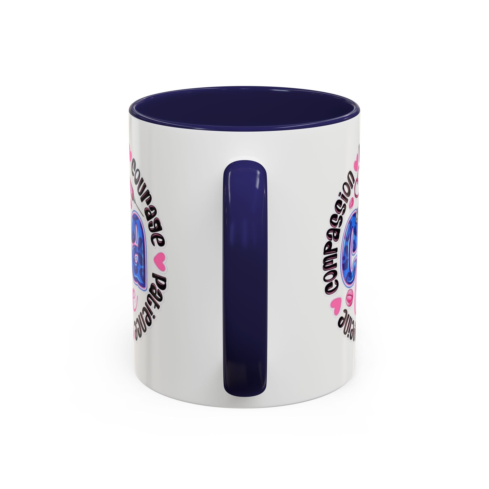 CNA Life Coffee Mug — Compassion, Courage & Patience Accent Mug (11/15oz) Medical Christmas Mug