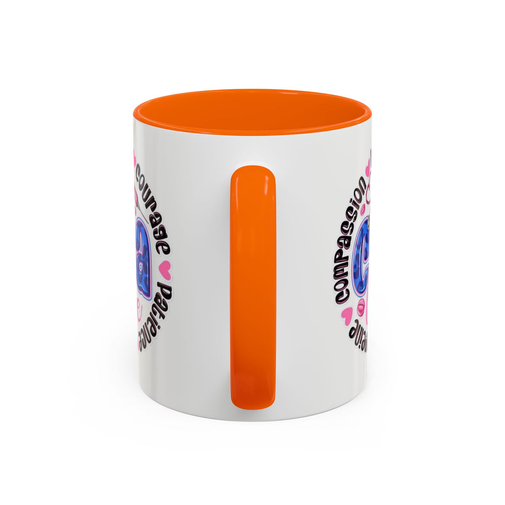 CNA Life Coffee Mug — Compassion, Courage & Patience Accent Mug (11/15oz) Medical Christmas Mug