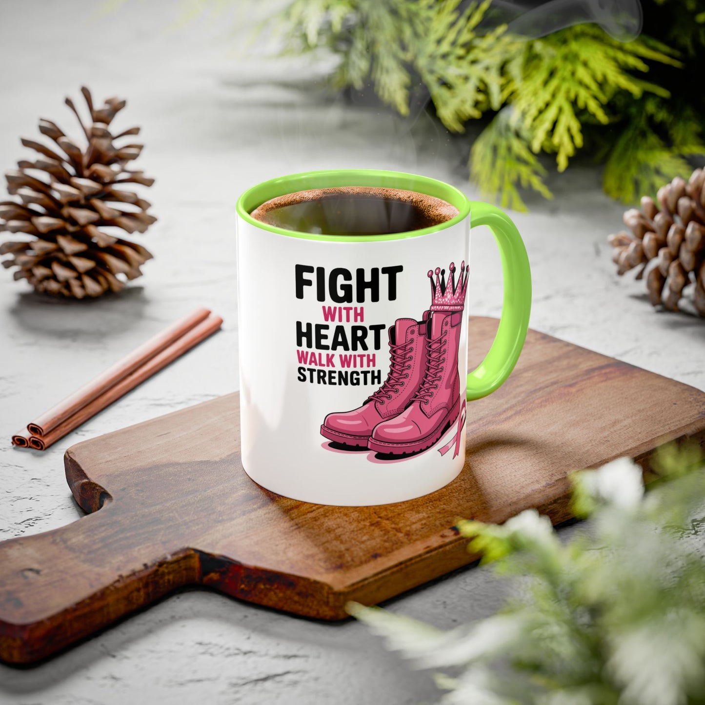 You Beat It! Cancer Survivor Mug | Motivational Gift for Her or Him | Warrior Mug