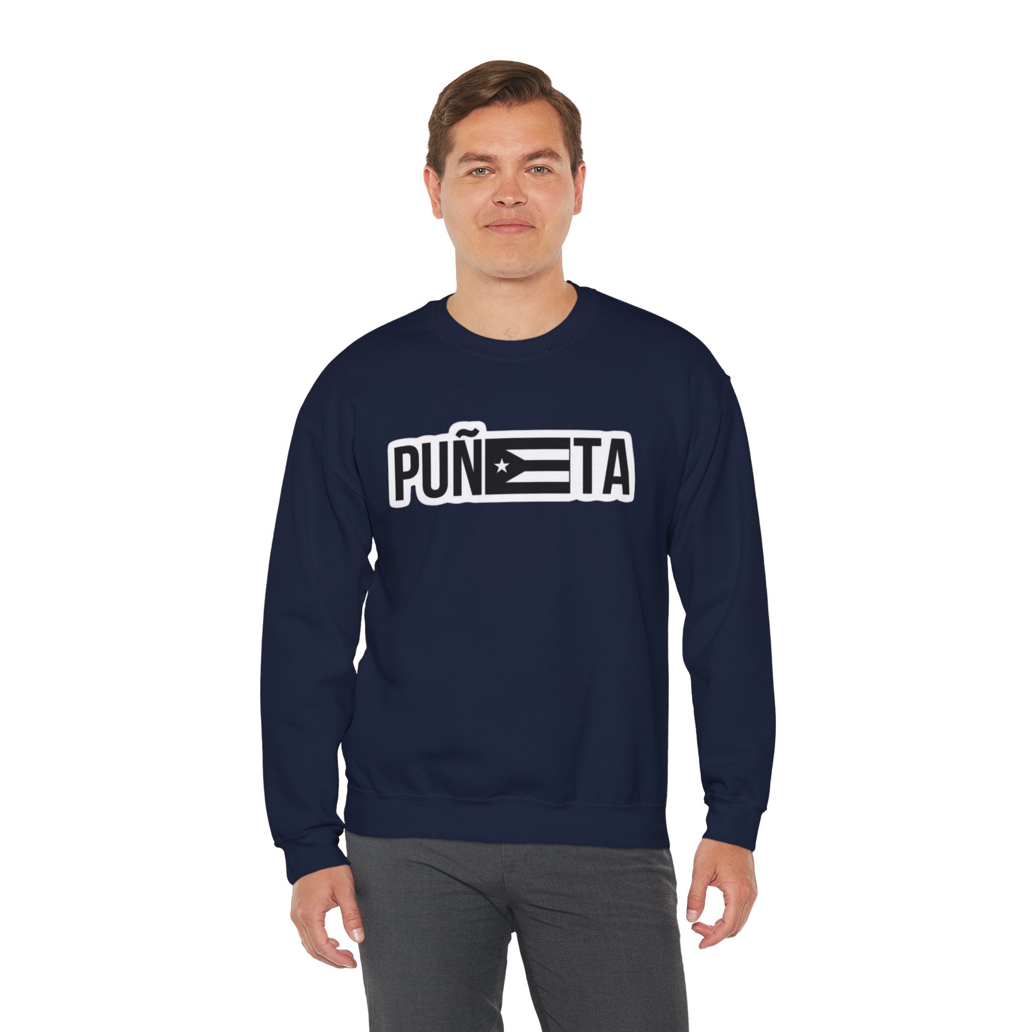 Puñeta Sweatshirt  Puerto Rican Flag Graphic Crewneck