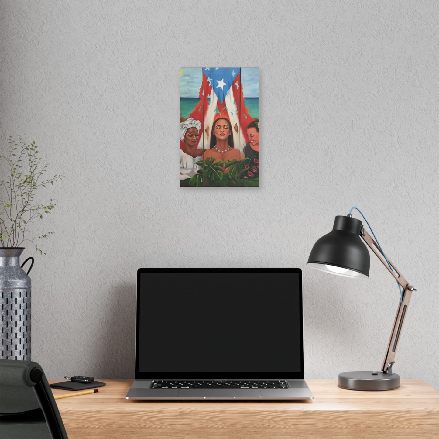 Capturing the Heart and Soul of Puerto Rican Art, Ethnic Canvas Print, Gift for Art Lovers, Beach-Themed Artwork