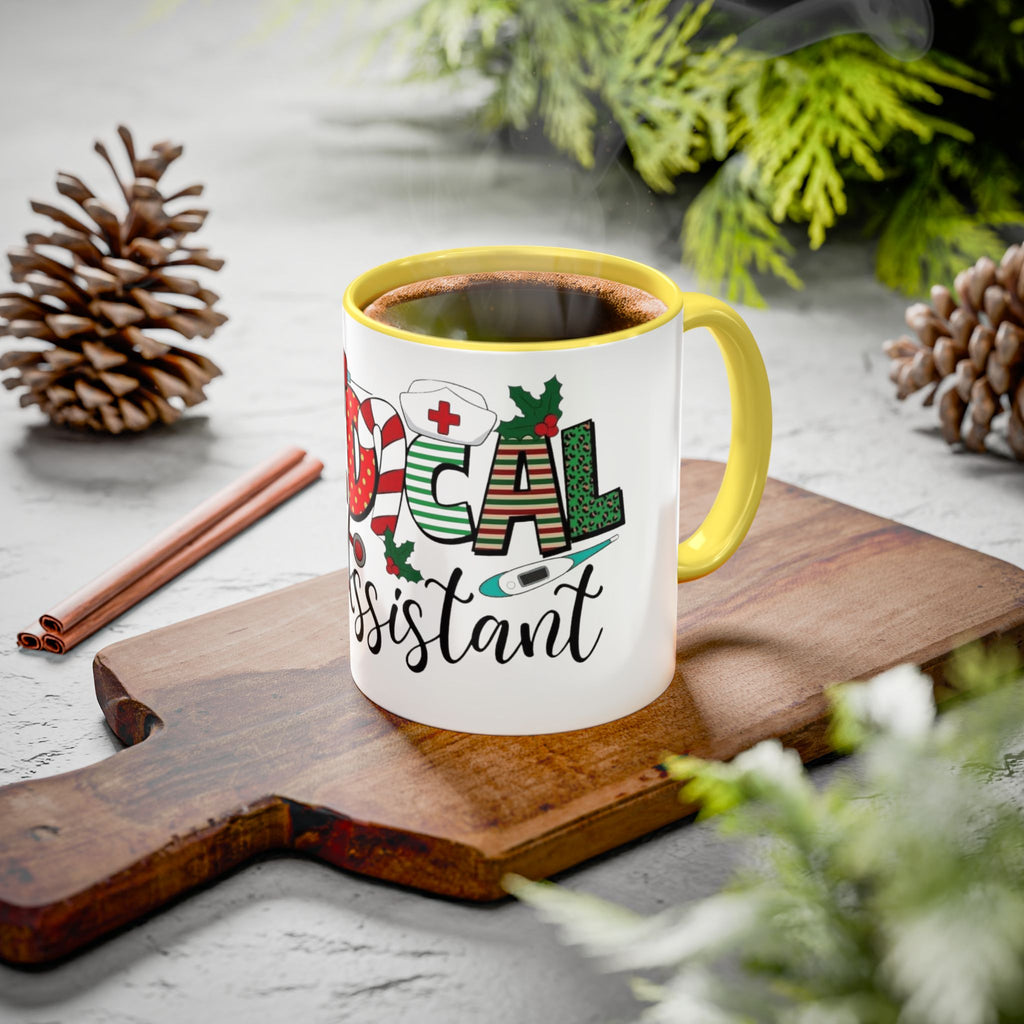 Medical Assistant Christmas Mug — Festive Colorful 11oz/15oz Coffee Cup Medical Christmas Mug