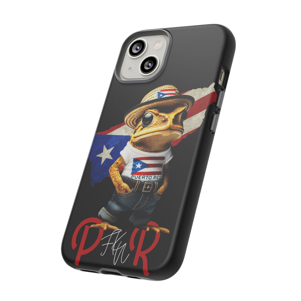 Puerto Rican Frog Tough Phone Case  Puerto Rico Flag Patriotic Protective Case
