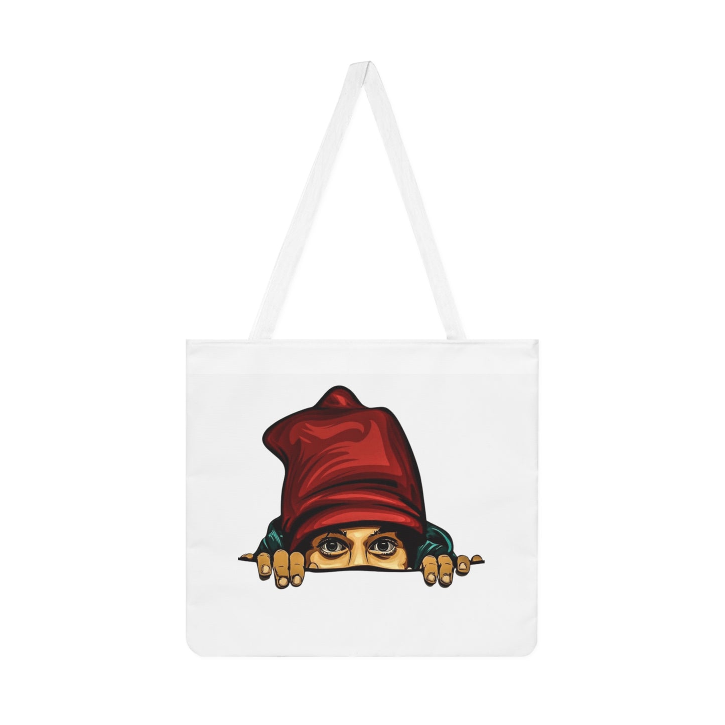 Cool Cartoon Shoulder Tote Bag with Peek-a-Boo Design, Ideal for Everyday Use, Shopping, Beach Trips, Gift Ideas, Eco-Friendly