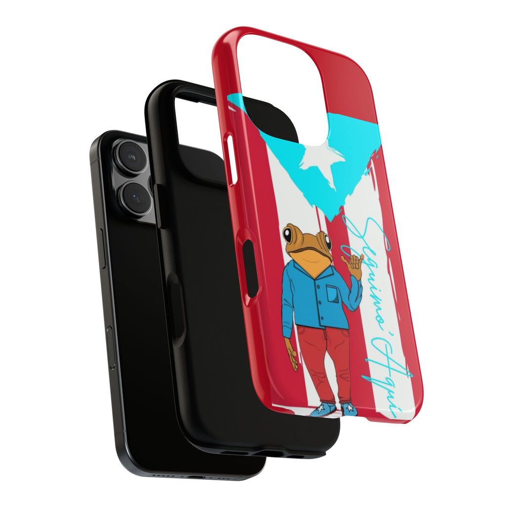 Puerto Rican Flag Frog Design ("Señorita Hops")Phone Case Isla del Encanto Phone Case – Puerto Rican Style