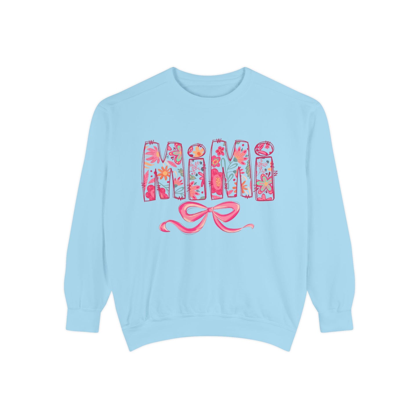Mama Floral Sweatshirt  Pink Floral 'MAMA' Design with Bow