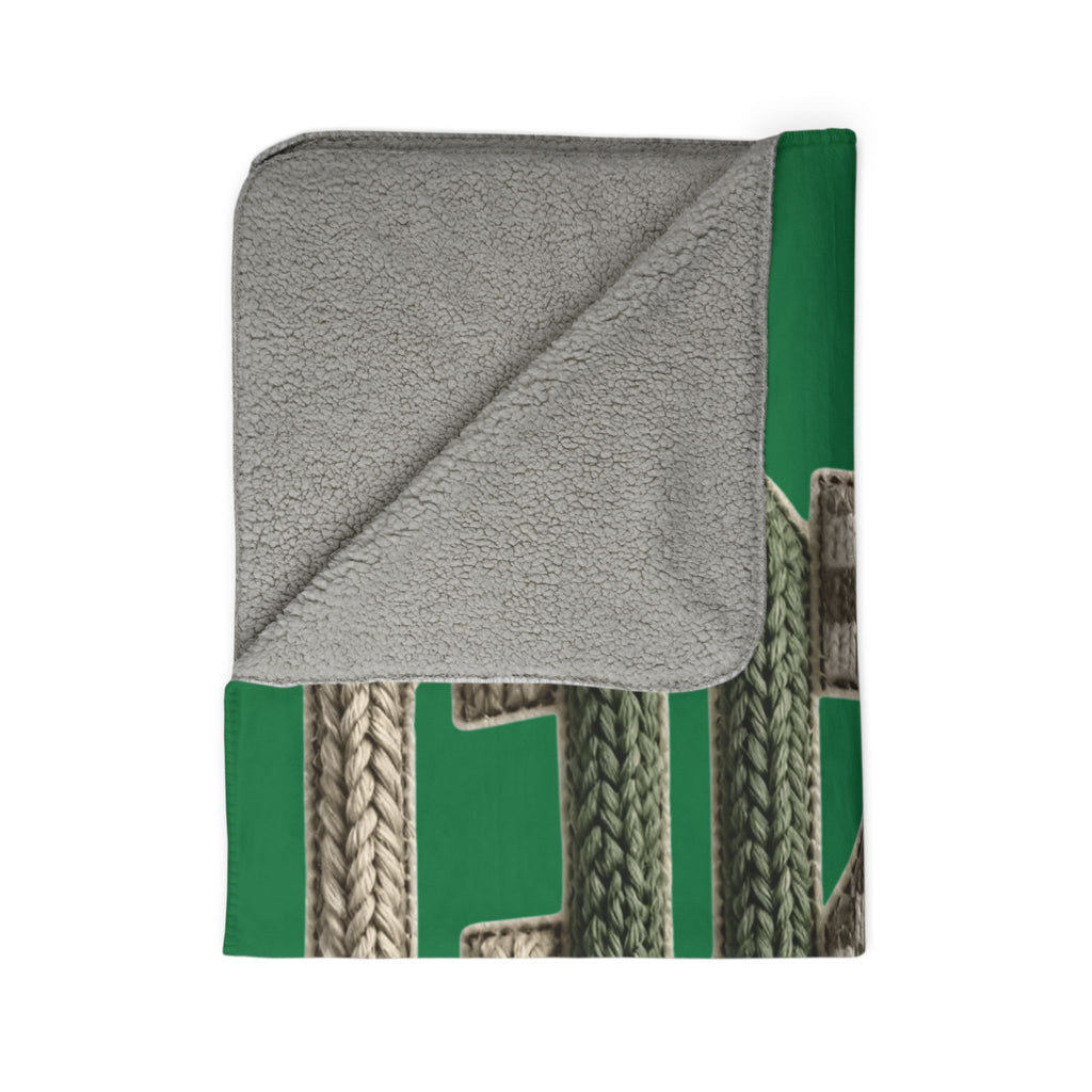 Holiday Christmas Blanket Cozy Season Fleece Sherpa Blanket