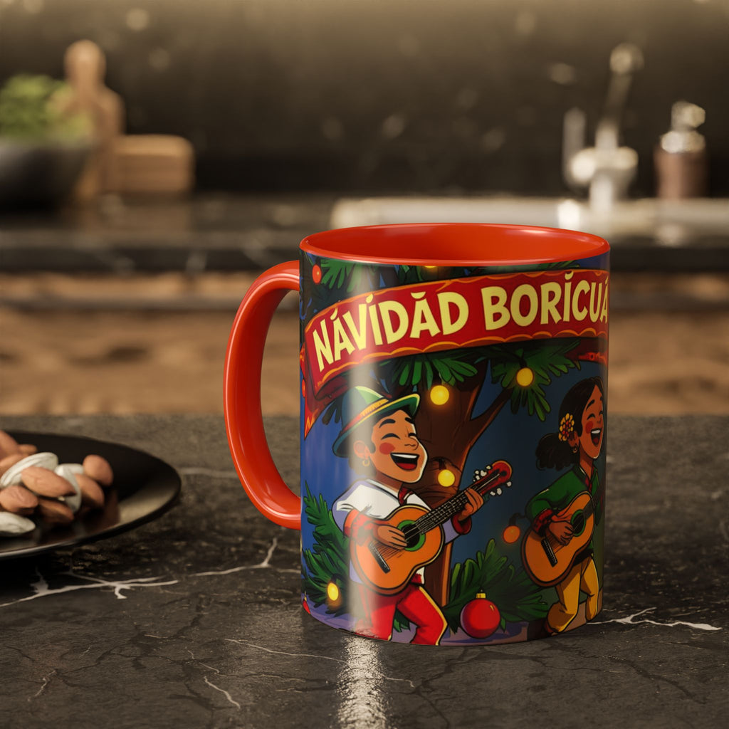 Navidad Boricua Mug Vibrant Puerto Rican Celebration Mug