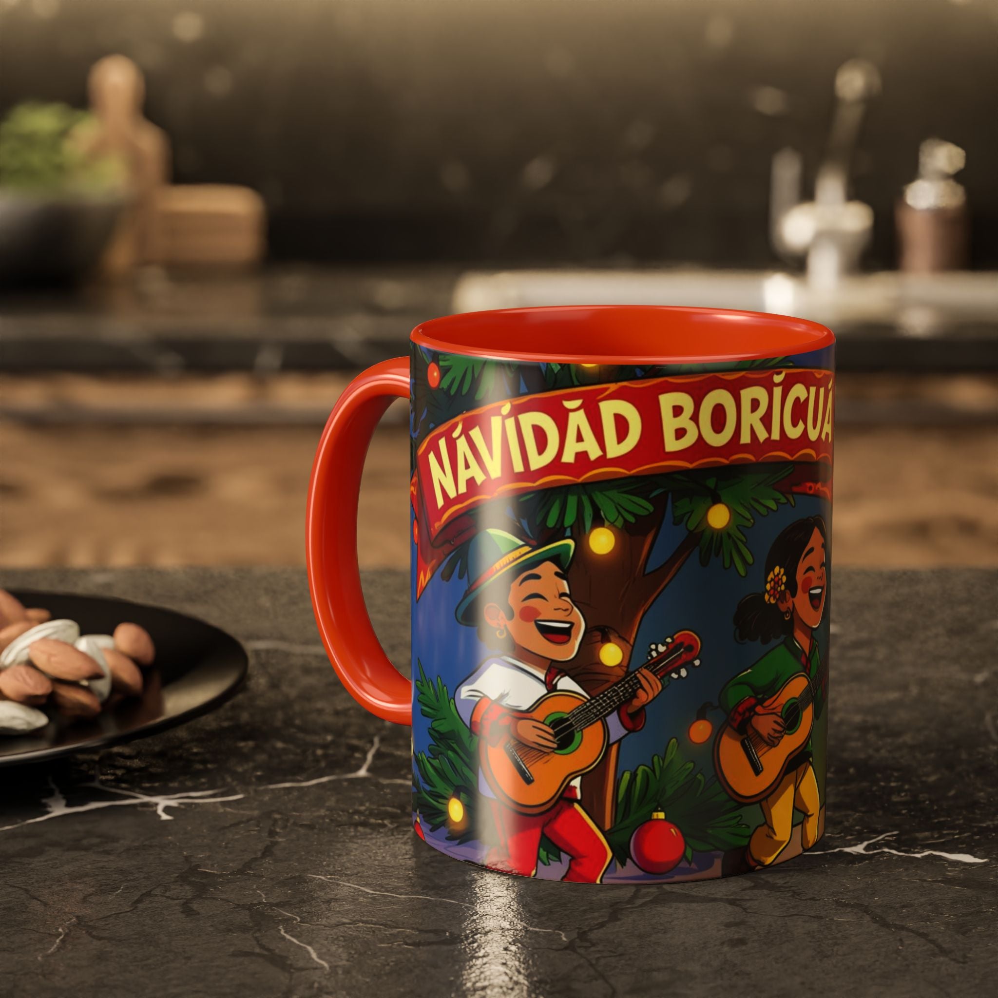 Navidad Boricua Mug Vibrant Puerto Rican Celebration Mug