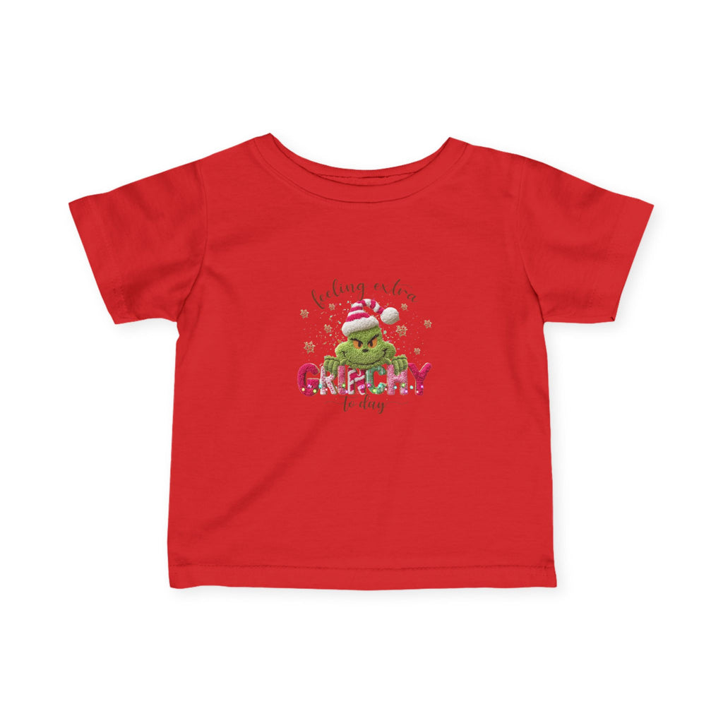 Infant Tee - "Feeling a Little Grinchy Today" Cute Baby Christmas Shirt
