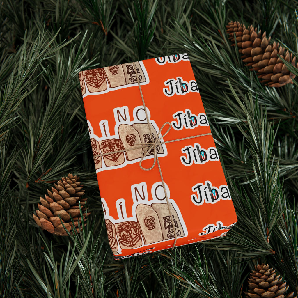 Puerto Rico  T aino Jibaro BoricuaWrapping Paper Cultural Gift Wrap | Boricua Heritage Design | Holiday & Celebration Gift Packaging