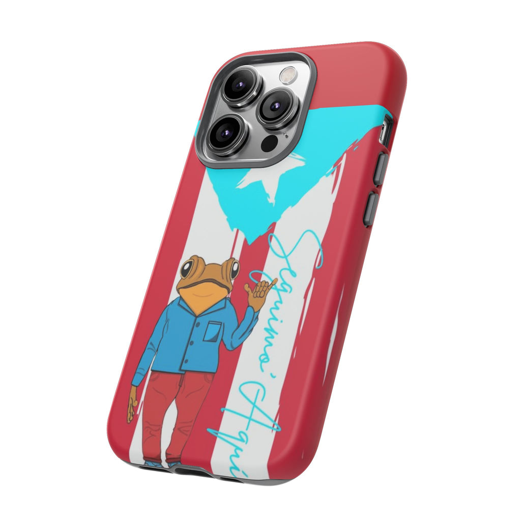 Puerto Rican Flag Frog Design ("Señorita Hops")Phone Case Isla del Encanto Phone Case – Puerto Rican Style