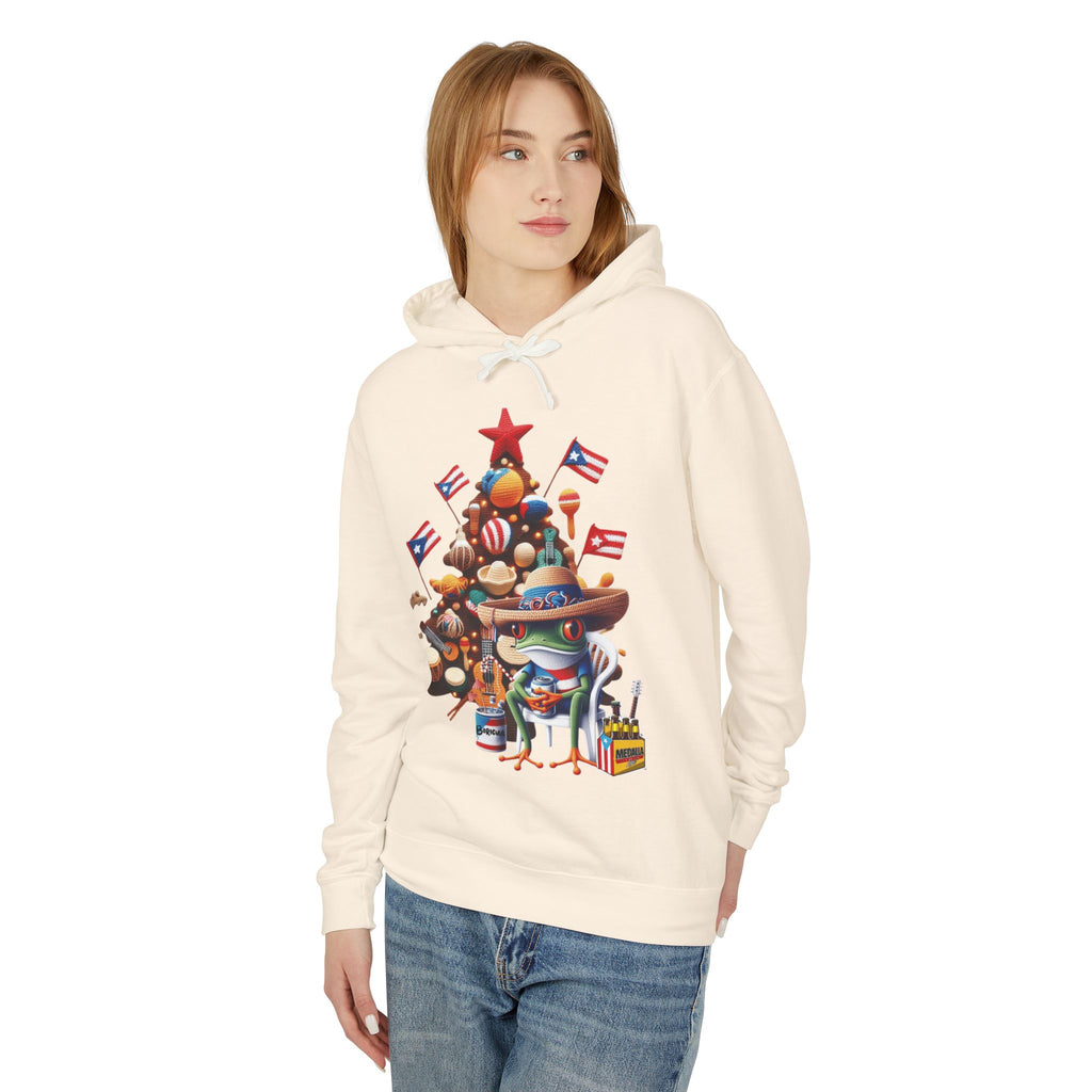 Puerto Rico Navidades Holiday Fiesta Hoodie — Puerto Rican Christmas Tree Graphic Sweatshirt