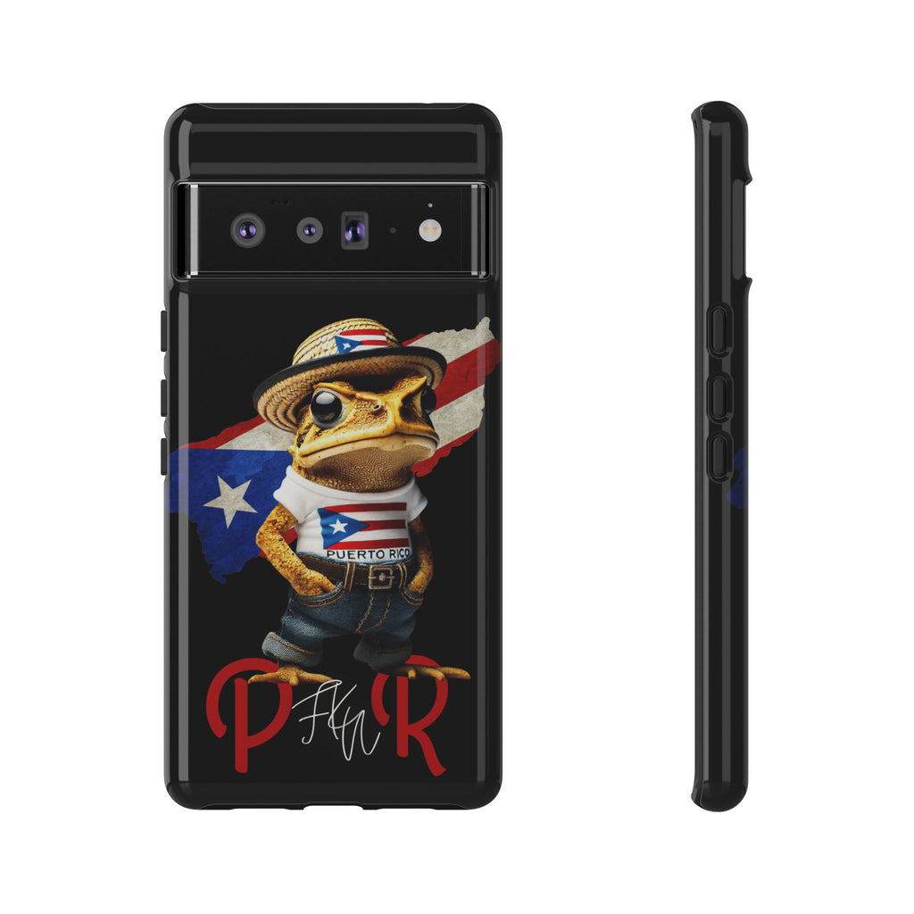 Puerto Rican Frog Tough Phone Case  Puerto Rico Flag Patriotic Protective Case