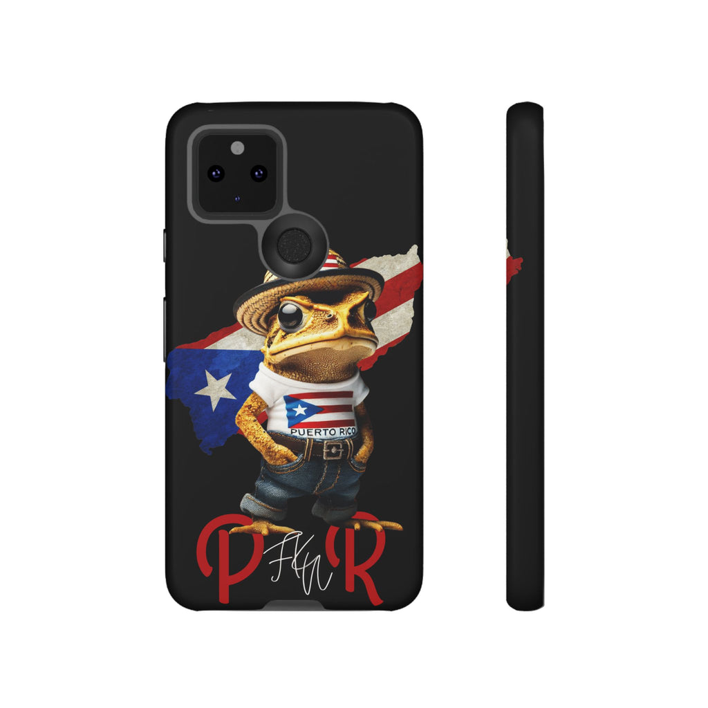 Puerto Rican Frog Tough Phone Case  Puerto Rico Flag Patriotic Protective Case
