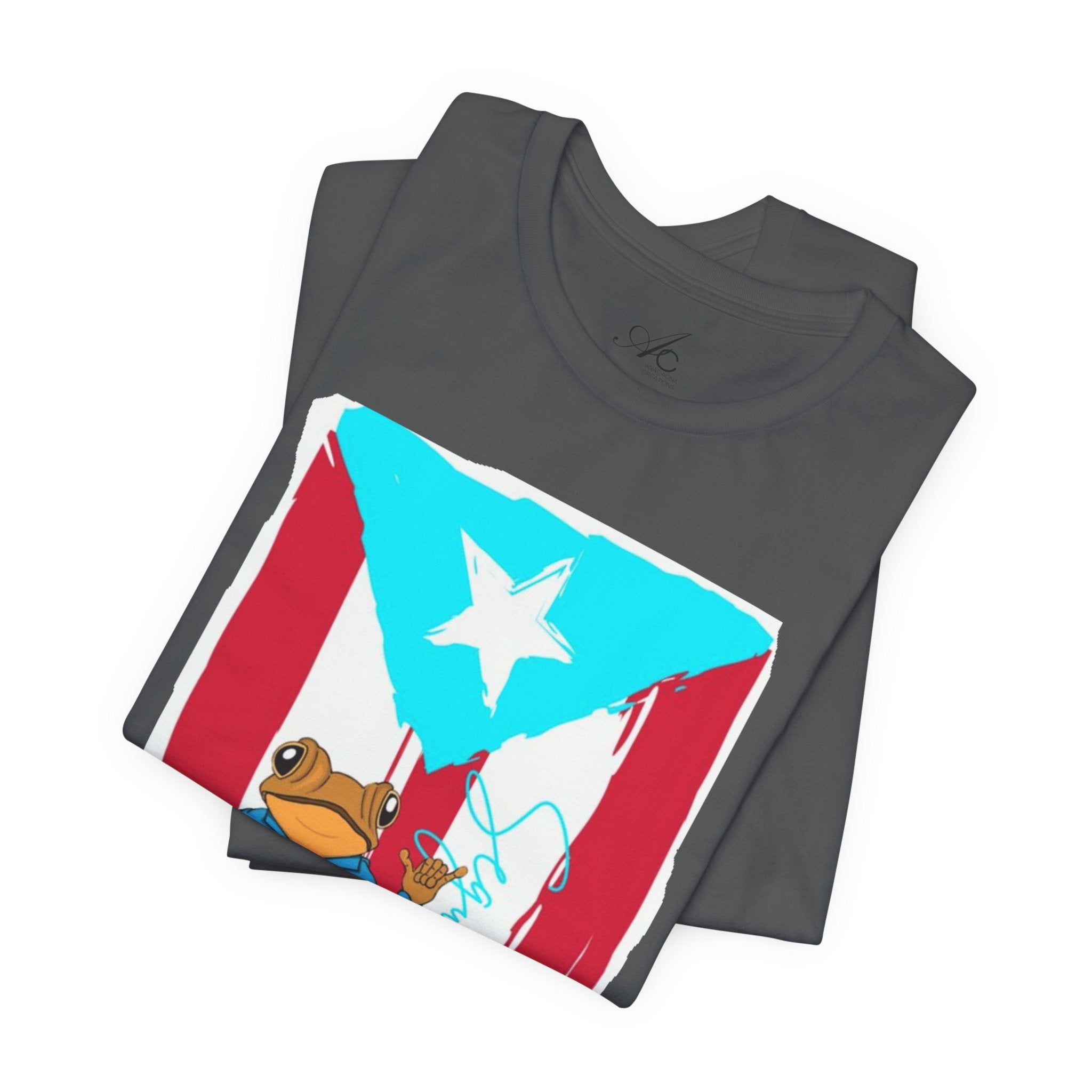 Puerto Rican Coqui Flag T‑Shirt  Boricua Pride Tee