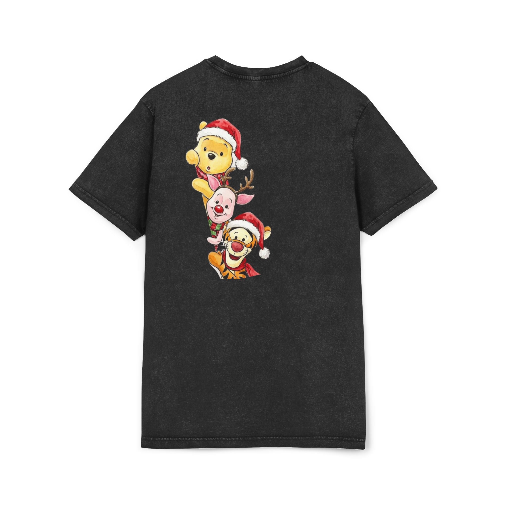 Christmas Character Stack Acid-Wash  Tee Cartoon Christmas T-shirts and Sweaters,