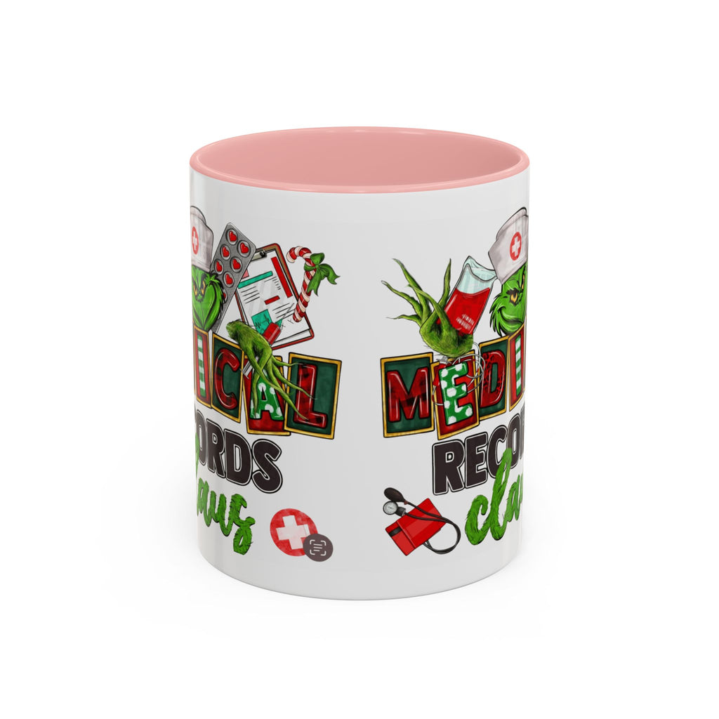 Medical Records Claus Coffee Mug — Funny Holiday Nurse & Medical Staff Gift (11/15oz) Medical Christmas Mug,