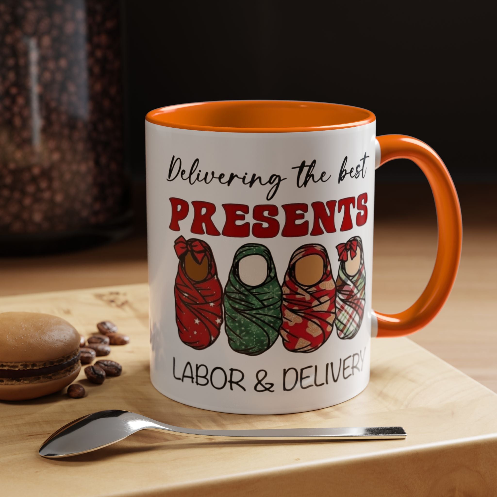 Christmas Presents Delivery Coffee Mug — "Delivering the Best Presents" Accent Mug Medical Christmas Mug,