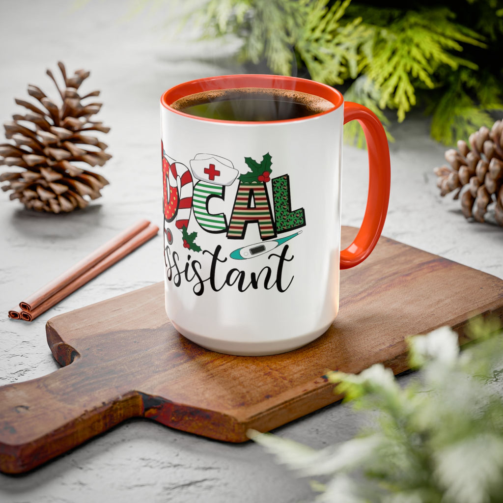 Medical Assistant Christmas Mug — Festive Colorful 11oz/15oz Coffee Cup Medical Christmas Mug