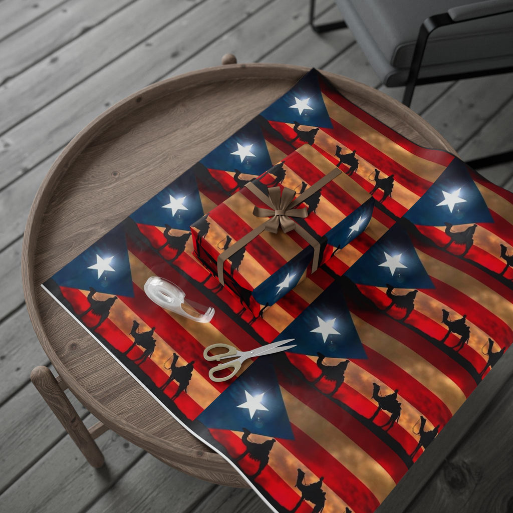 Navidad en Puerto Rico Wrapping Paper – Festive Boricua Holiday Gift Wrap 🇵🇷🎄