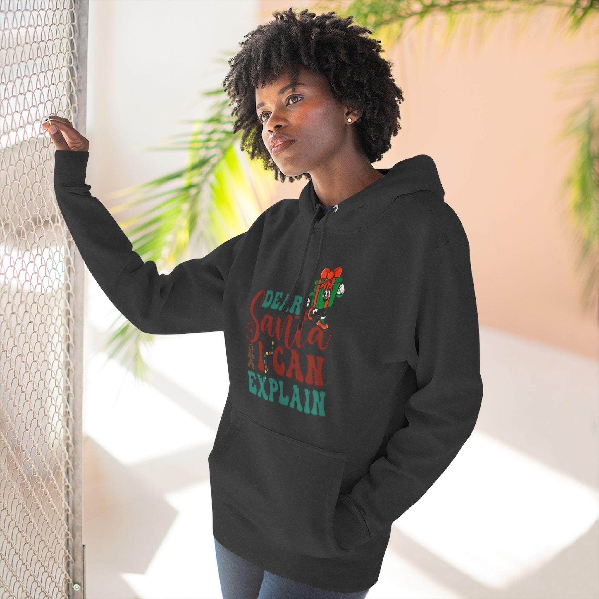 Christmas Hoodie “Dear Santa I Can Explain” Funny Holiday Pullover Christmas T-Shirts and Sweatshirts Collection