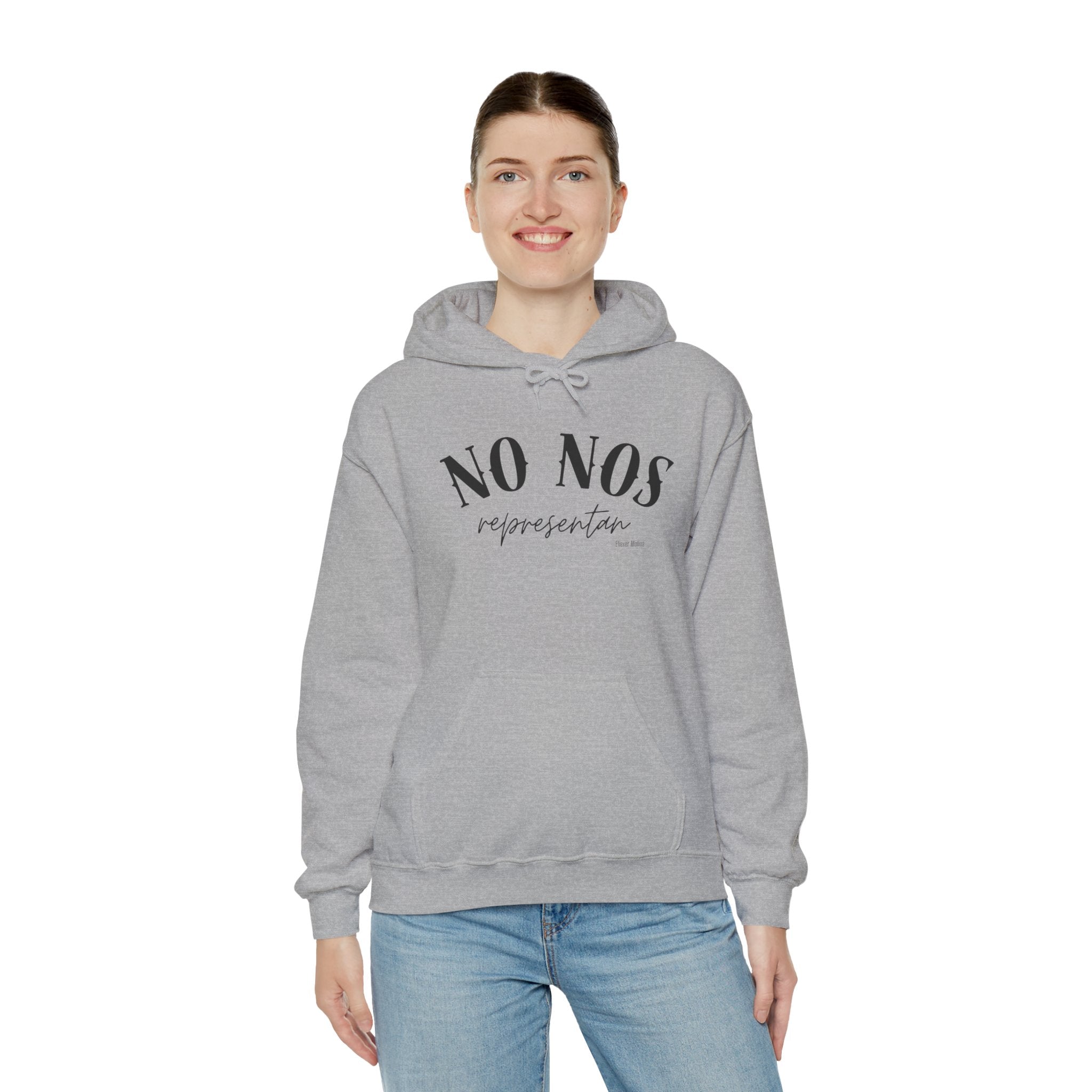 Puerto Rican Pride Hoodie  “No Nos representan” Front & Puñeta Flag Back