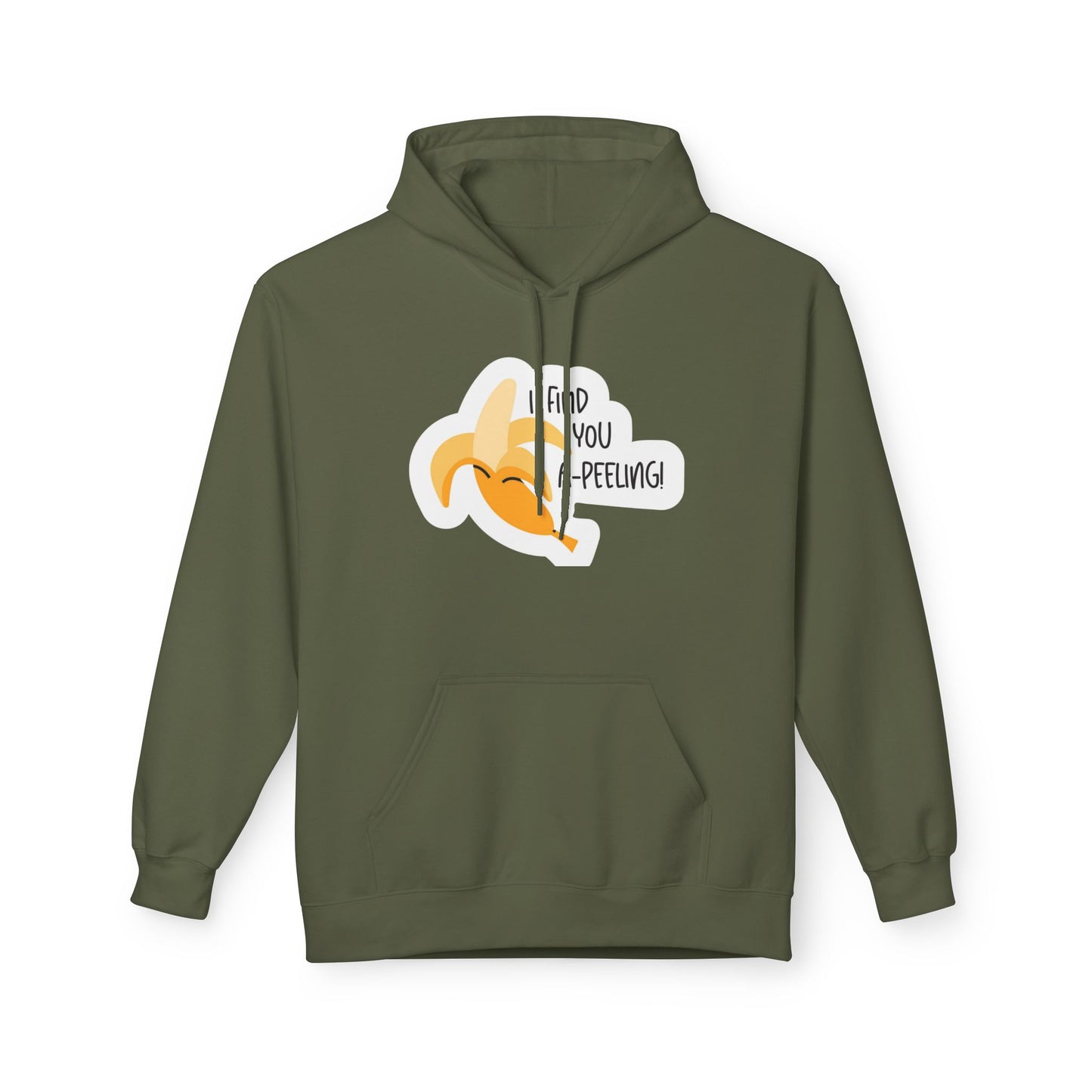 Peeling Banana Hoodie  "I Found You (Peeling)" Cute Fruit Pun Pullover