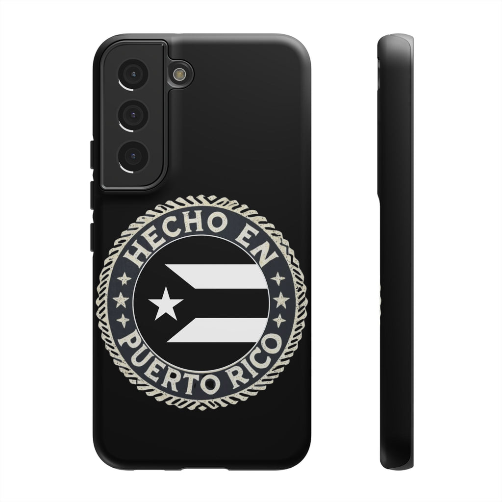 Hecho en Puerto Rico Phone Case  Puerto Rican Flag Emblem Tough Protective Cover