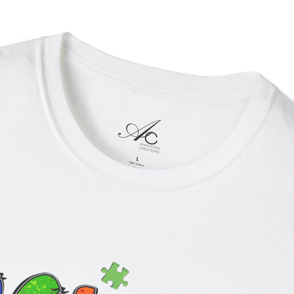 Color Outside the Lines Unisex T-Shirt for Autism Awareness