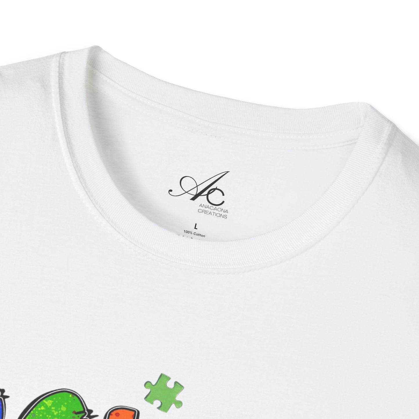 Color Outside the Lines Unisex T-Shirt for Autism Awareness