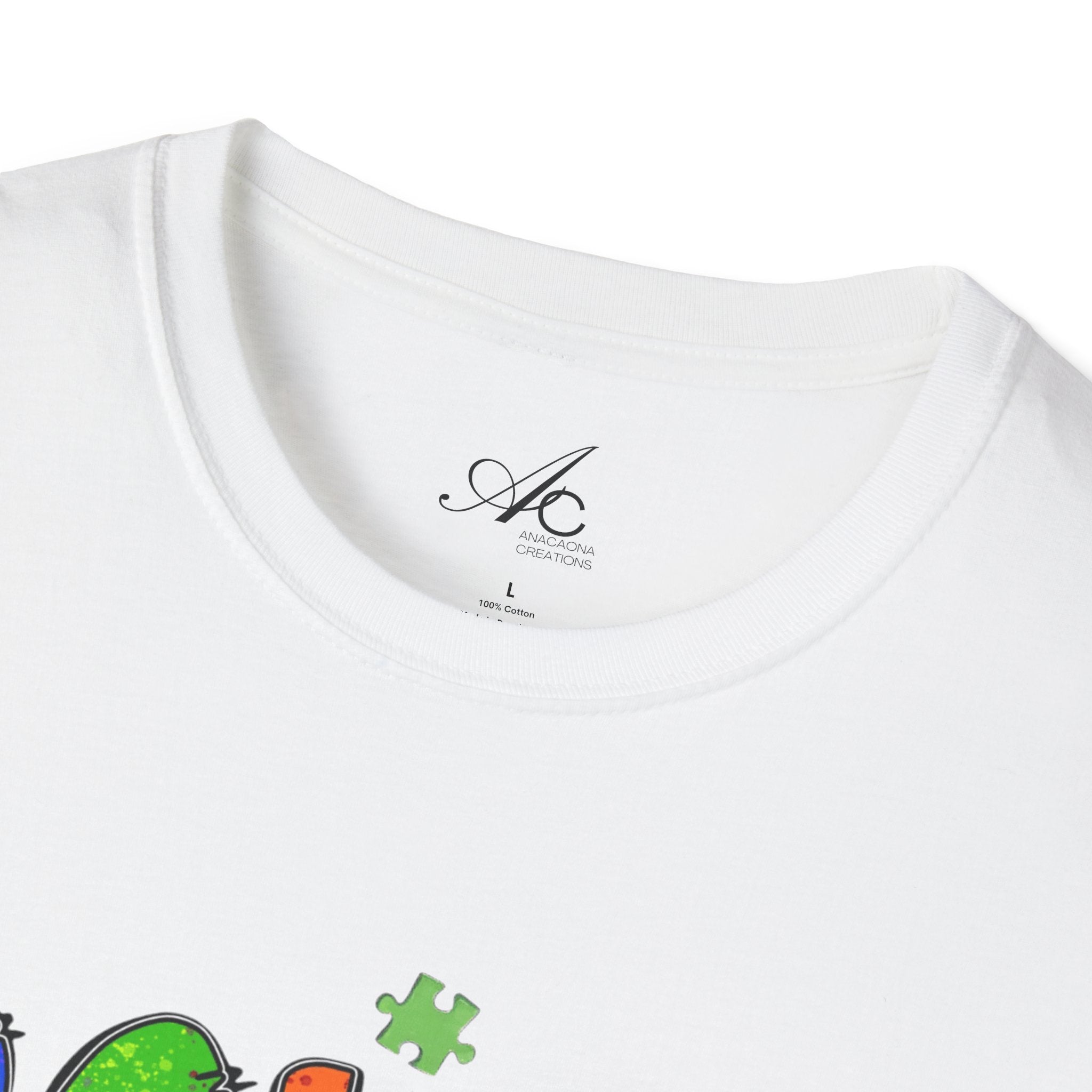 Color Outside the Lines Unisex T-Shirt for Autism Awareness