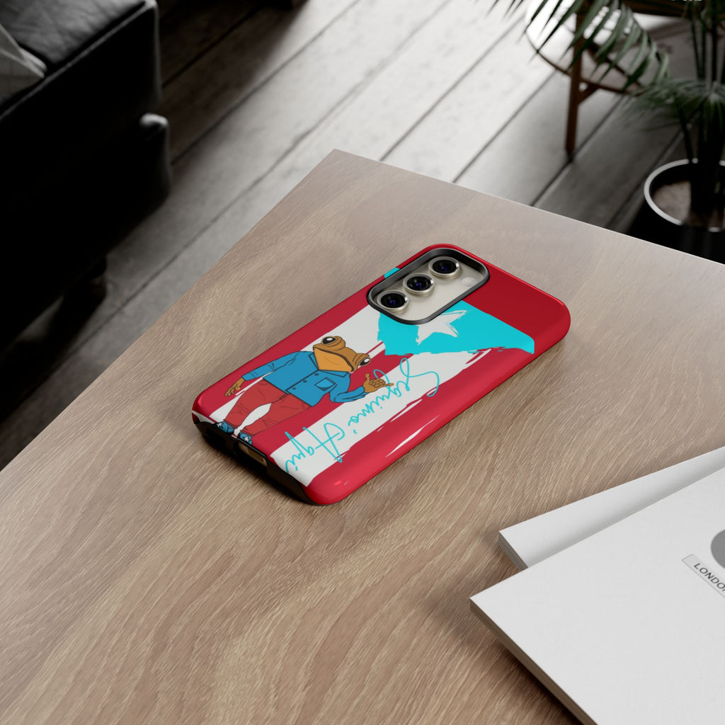 Puerto Rican Flag Frog Design ("Señorita Hops")Phone Case Isla del Encanto Phone Case – Puerto Rican Style