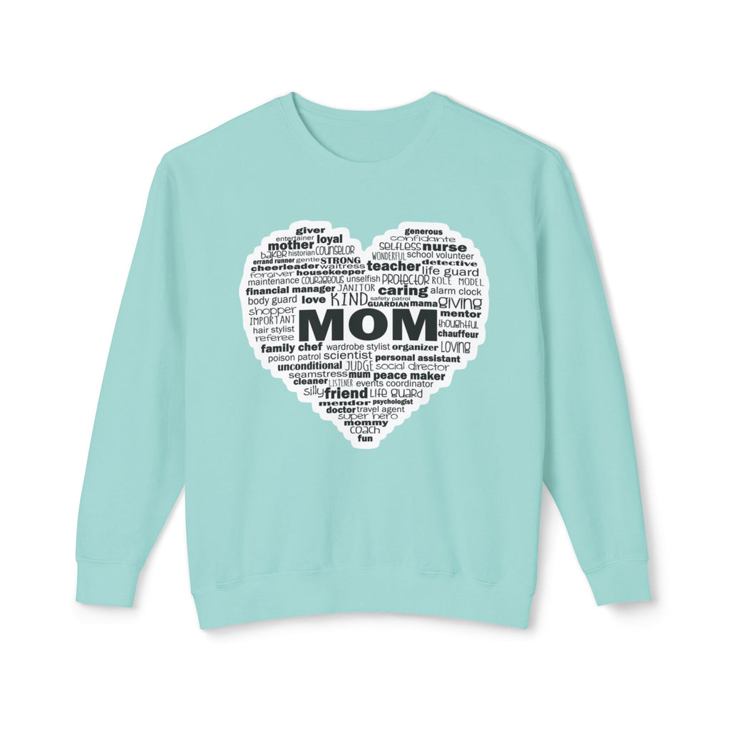 Mom Word-Cloud Heart Sweatshirt  Mother's Day Gift