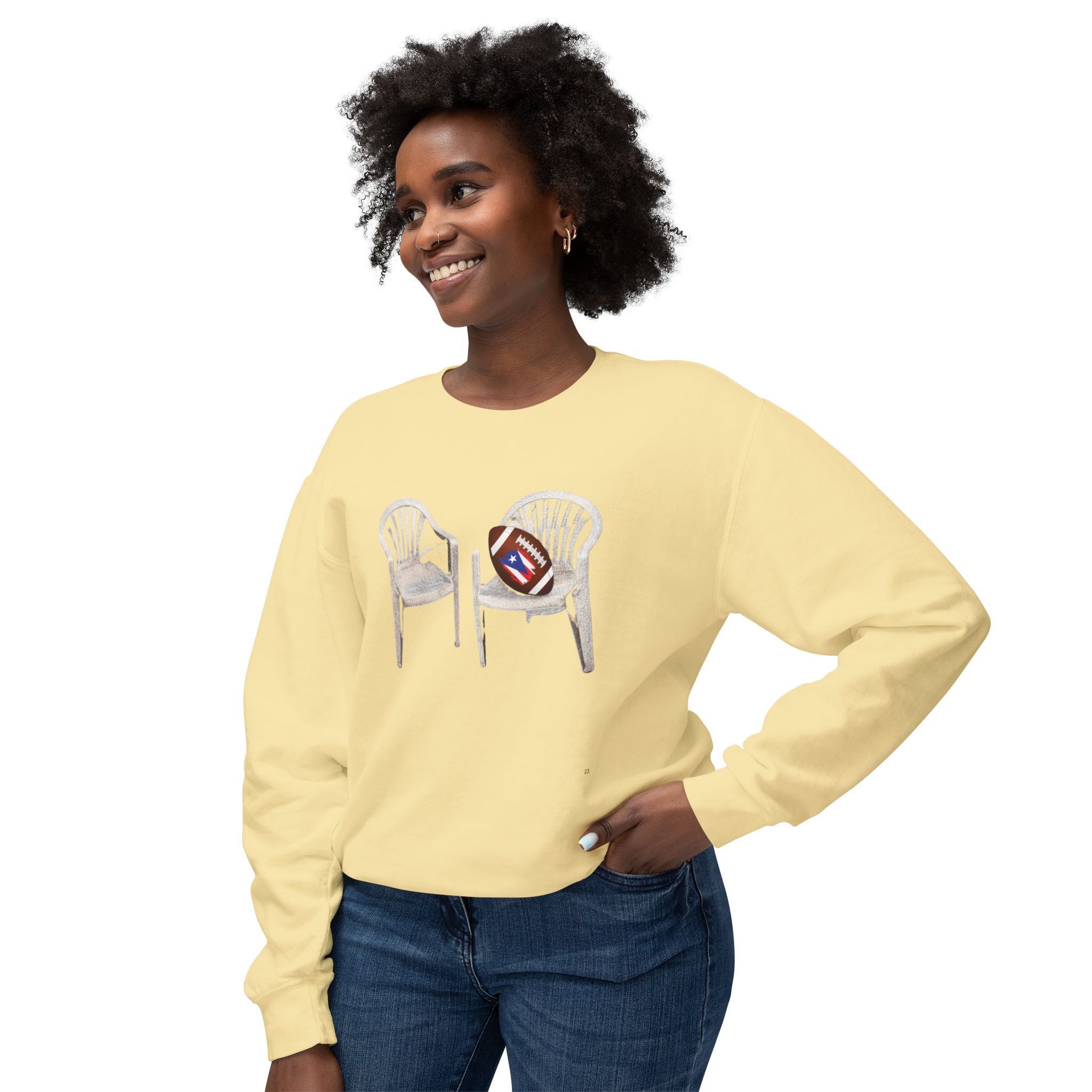 Benito Super Bowl 94 Puerto Rico Shirt Chair Vibes Crewneck Sweatshirt