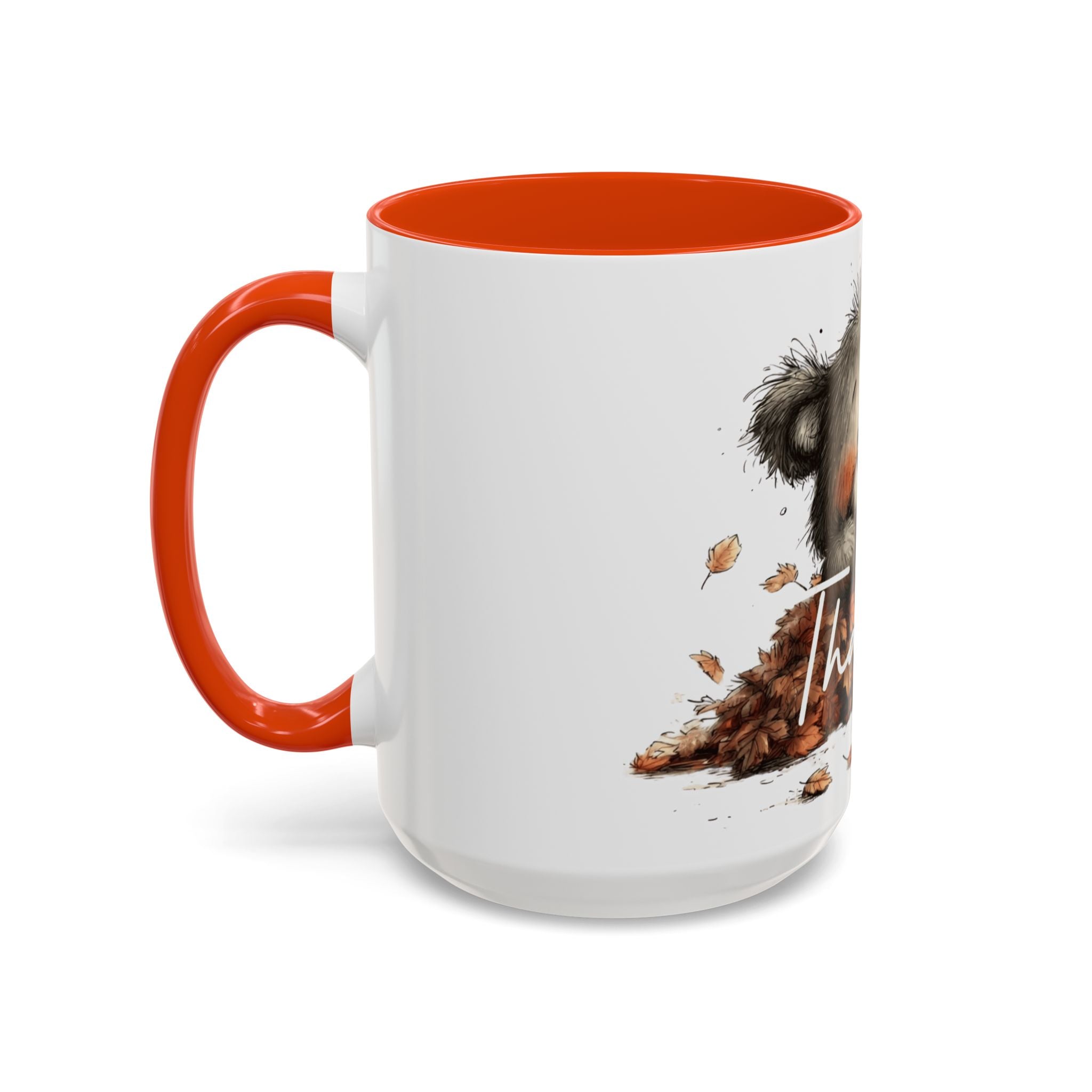 Thankful Bear Autumn Mug — Cute Fall Coffee Cup (11oz, 15oz)
